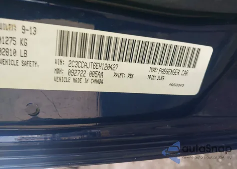 2014 Chrysler 300C John Varvatos Luxury Edition Awd from USA, damaged, VIN 2C3CCAJT6EH120427